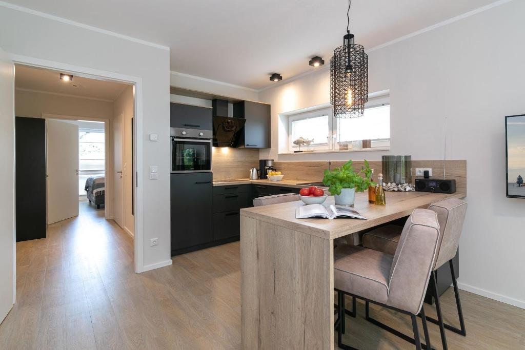 Kuchyň nebo kuchyňský kout v ubytování Haffkamp 23 Wohnung 3