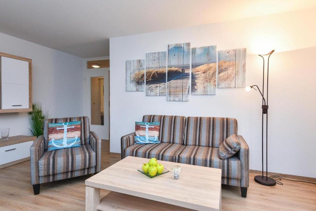 Posezení v ubytování Lindenbuschen 2 Wohnung 2