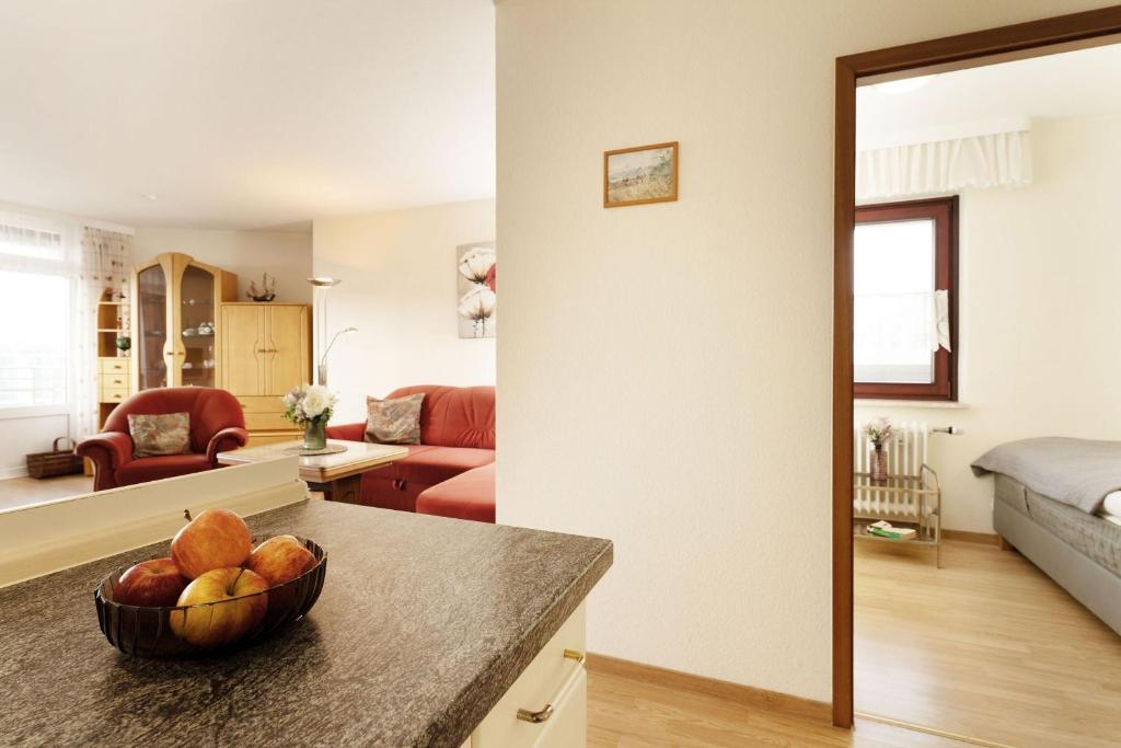 Posezení v ubytování Grömitz Center Wohnung 759