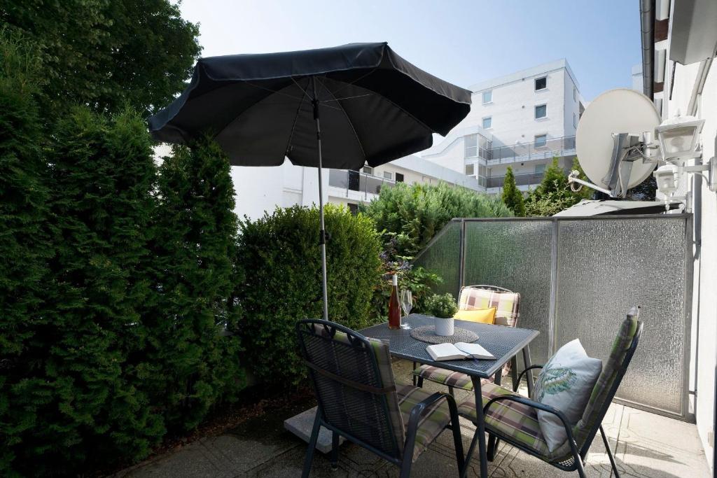 Balkón nebo terasa v ubytování Haus Seebrise- Wohnung 7