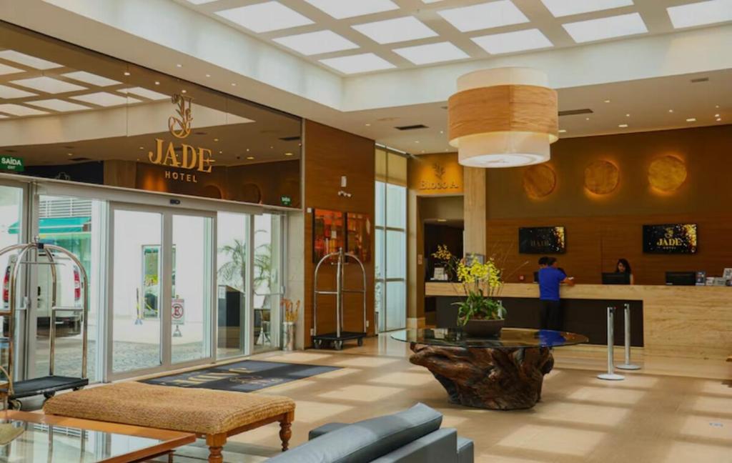 Lobbyen eller receptionen på Espetacular - Flat no Jade Hotel Brasília