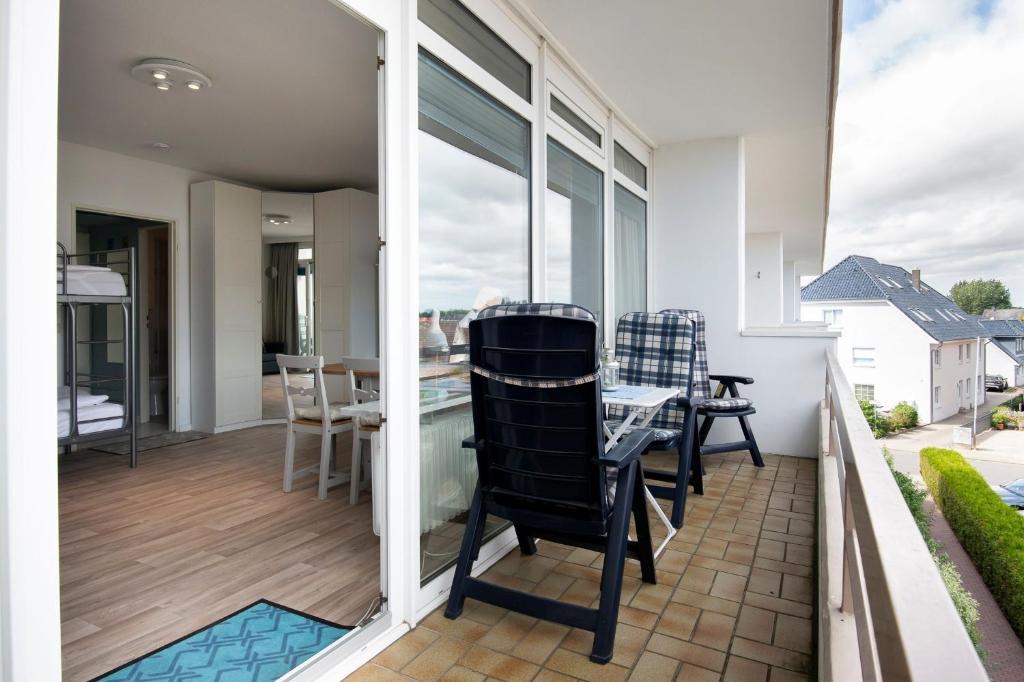 Patio nebo venkovní prostory v ubytování Baltic Strandkoje Grömitz