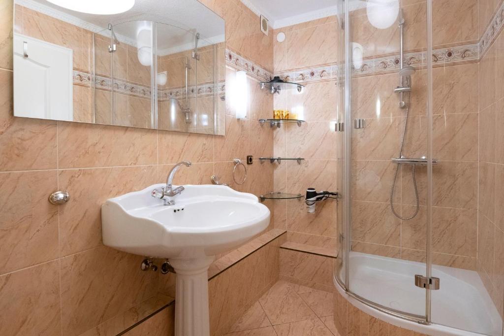 Koupelna v ubytování Rosenstraße 1b Suite