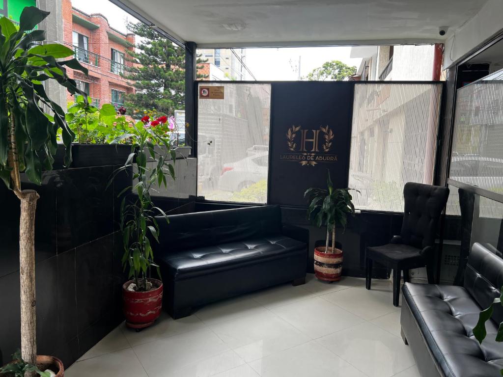 Posezení v ubytování Hotel Laureles Aburrá