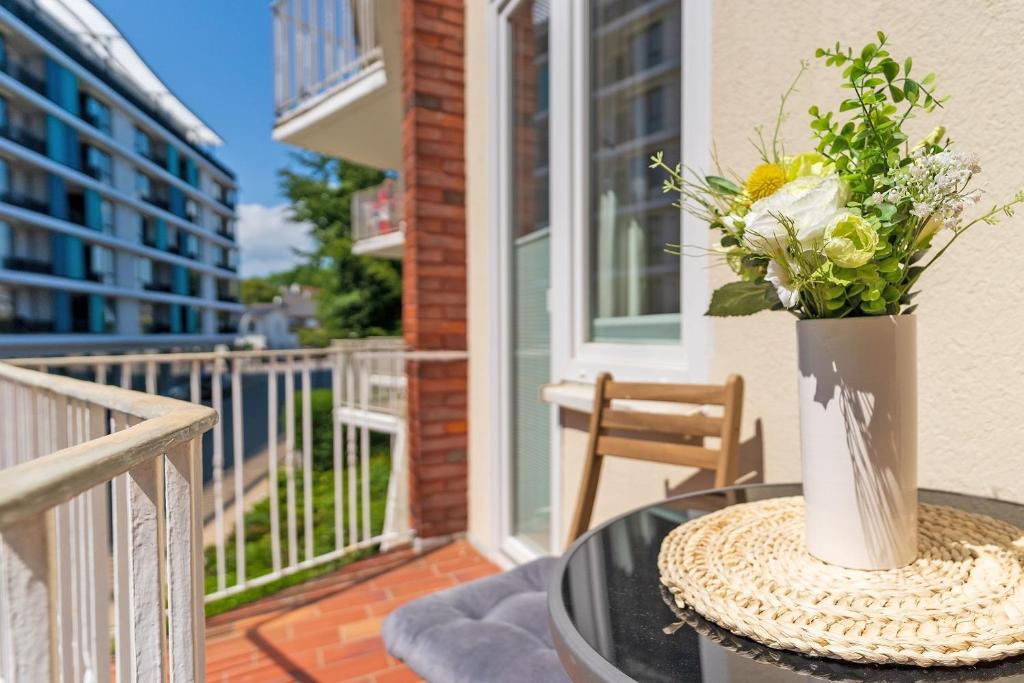 Balkón nebo terasa v ubytování Solymar Wohnung 22