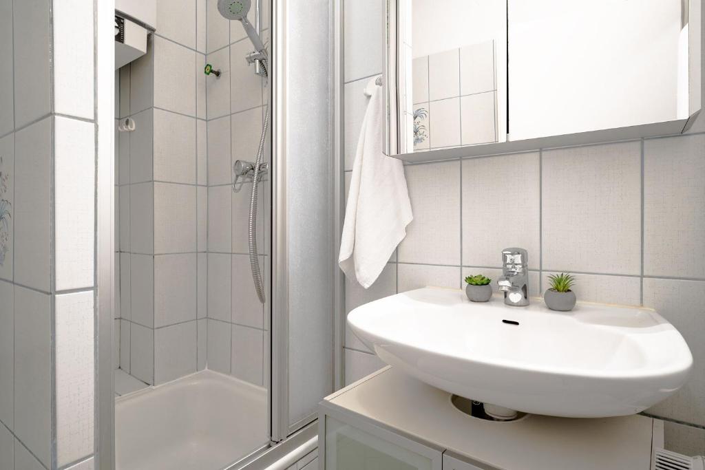 Koupelna v ubytování Solymar Wohnung 22