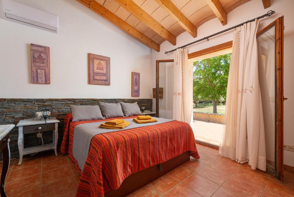 Cama o camas de una habitación en Cas Mostatxet - Sencelles