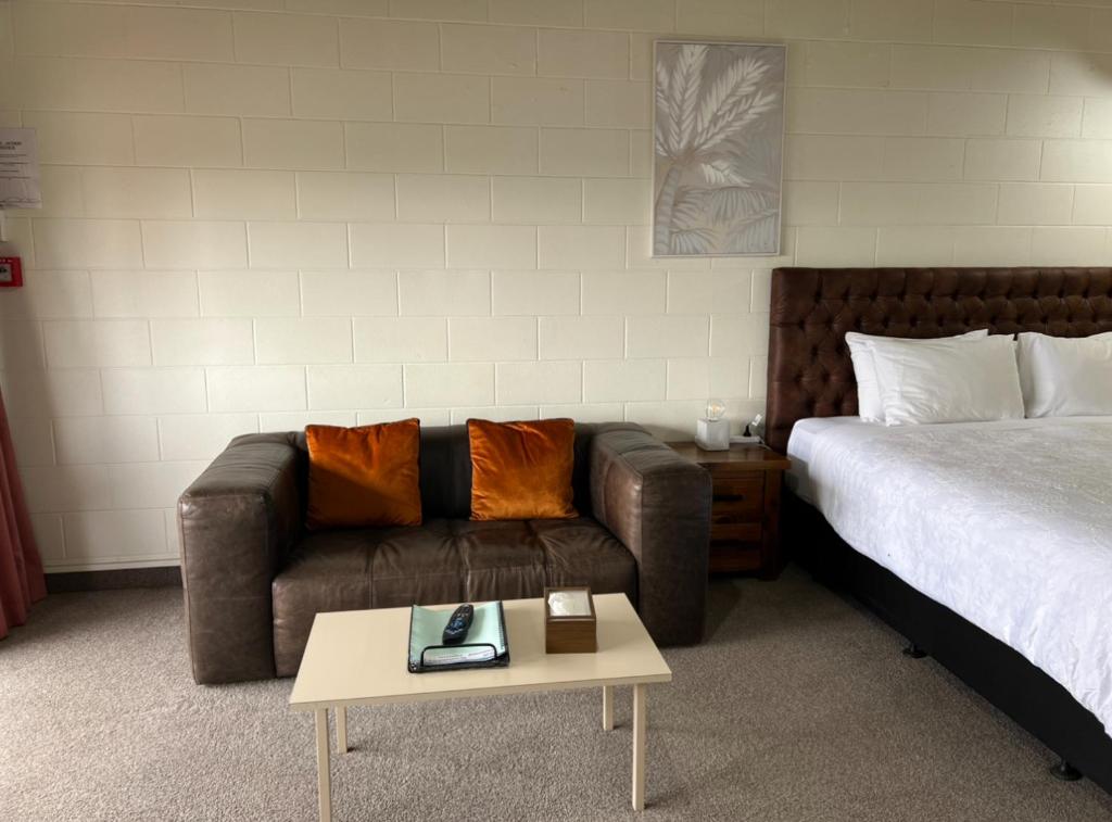Postel nebo postele na pokoji v ubytování Mountain View Motel