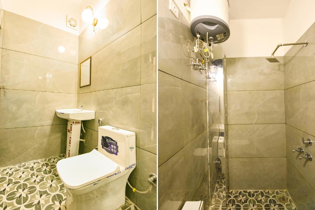 Koupelna v ubytování FabExpress Mapple Suites