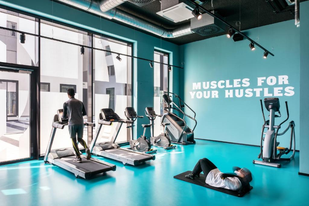Palestra o centro fitness di The Social Hub Vienna Extended Stay