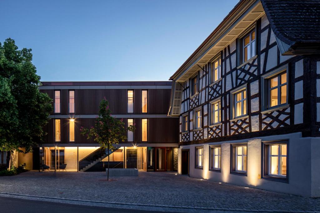 Budova, kde se aparthotel nachází
