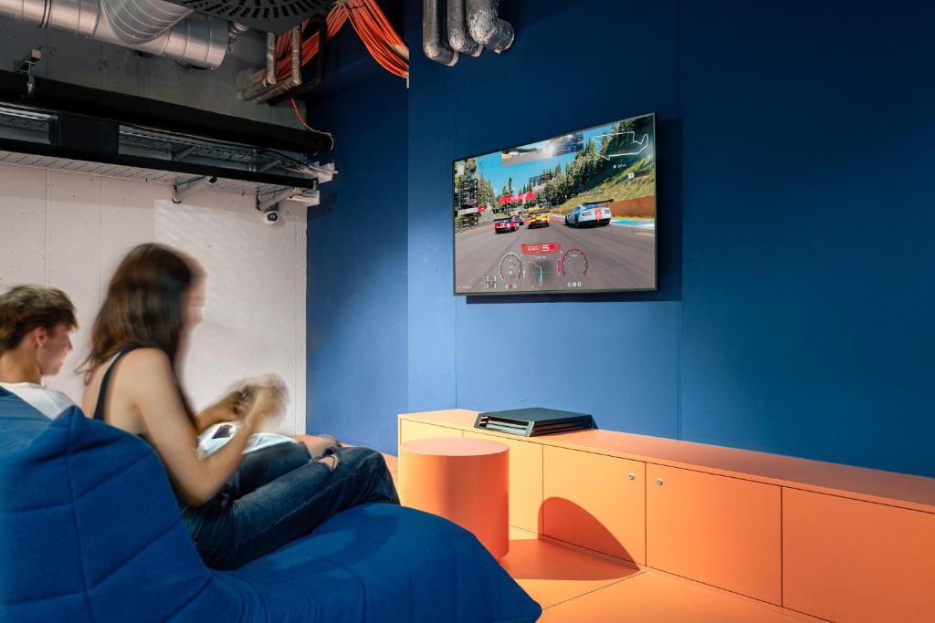 TV o dispositivi per l'intrattenimento presso The Social Hub Vienna Extended Stay