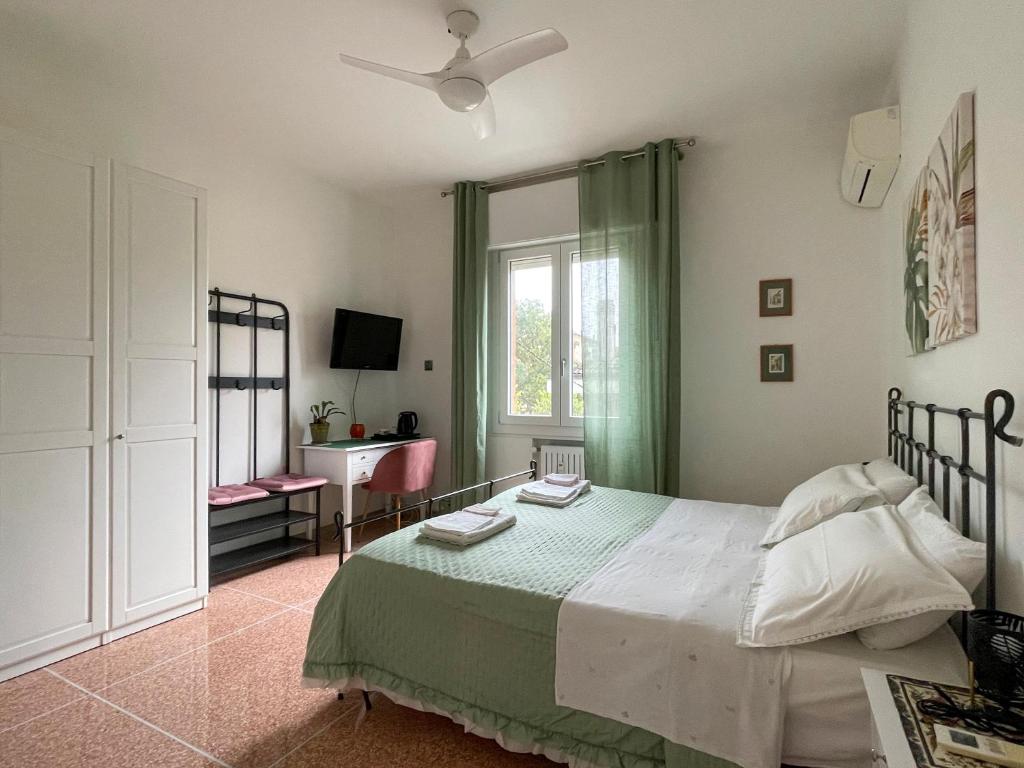 Ένα ή περισσότερα κρεβάτια σε δωμάτιο στο B&B House Bellaria