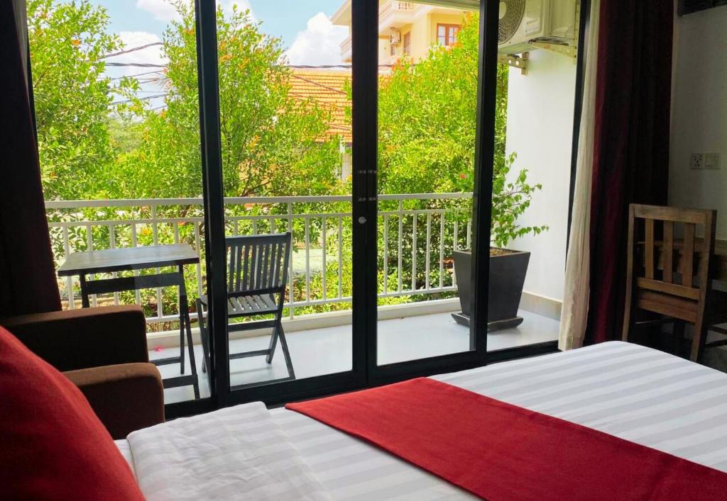 Balkón nebo terasa v ubytování Angkor Home 27