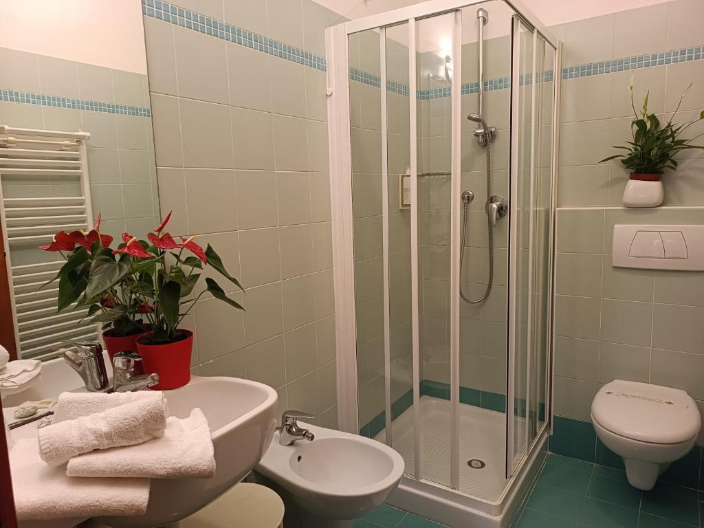 Koupelna v ubytování Hotel Il Guscio