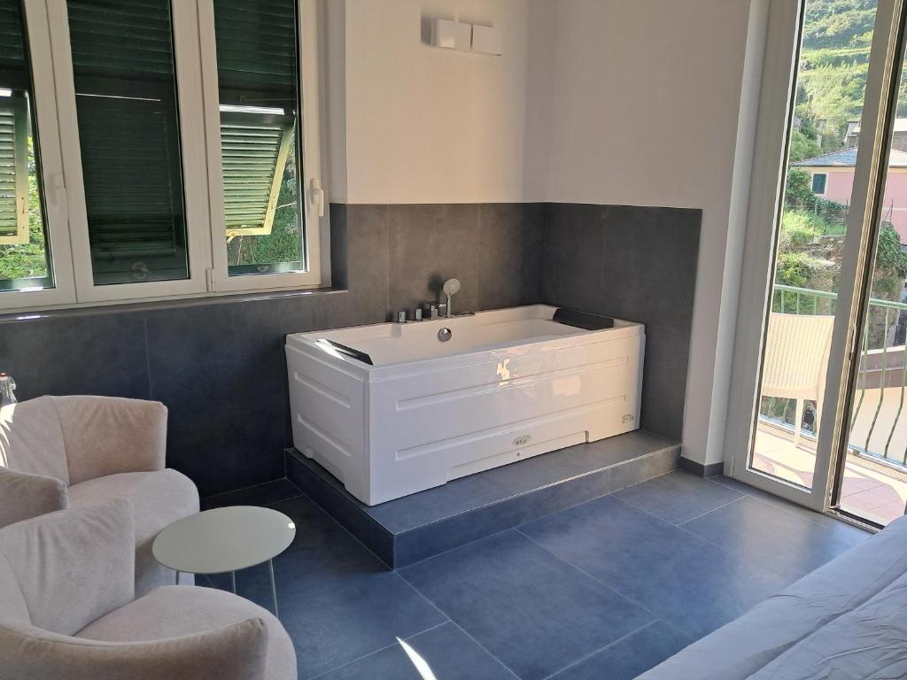 Posezení v ubytování Da Zoe suite fontanavecchia