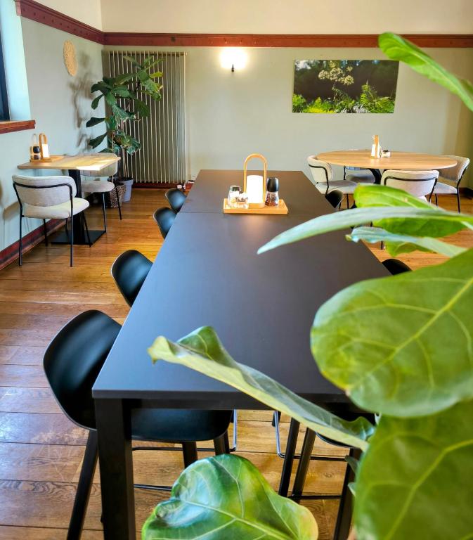 Restaurace v ubytování Hôtel L'Amandier