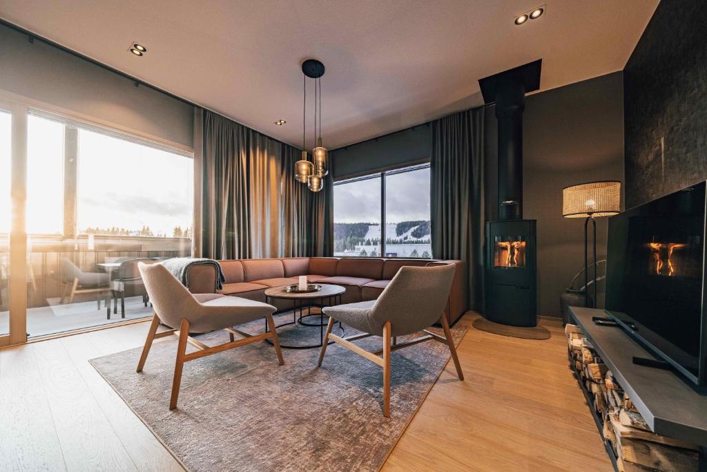 Гостиная зона в Tahko Spa Hotel