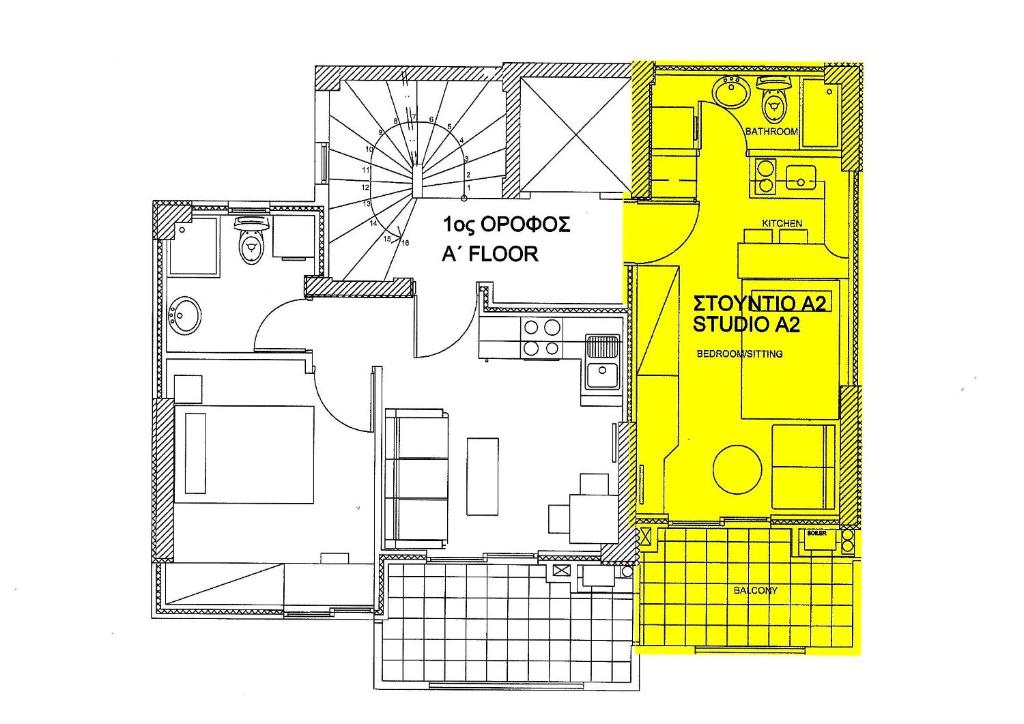 The floor plan of Elvita Apartments 3