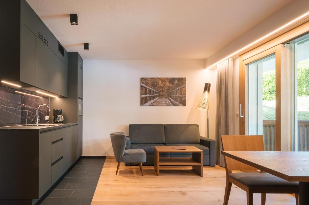 Kuchyň nebo kuchyňský kout v ubytování Appartement KroneLiving
