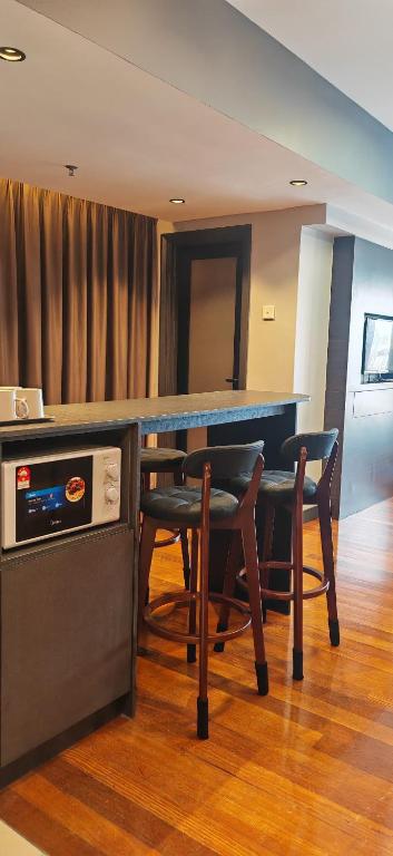 Zona d'estar a Sunway Resort Suite Linked to Pyramid and Lagoon