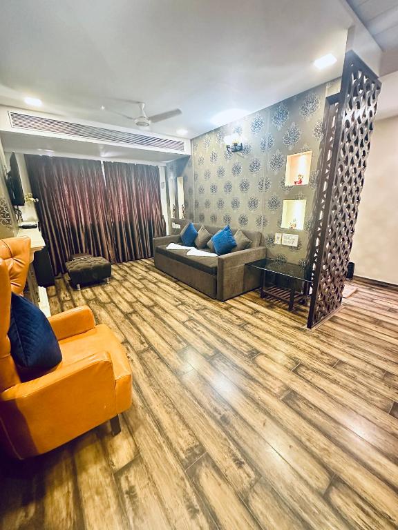 Posezení v ubytování Saibaba International Hotel