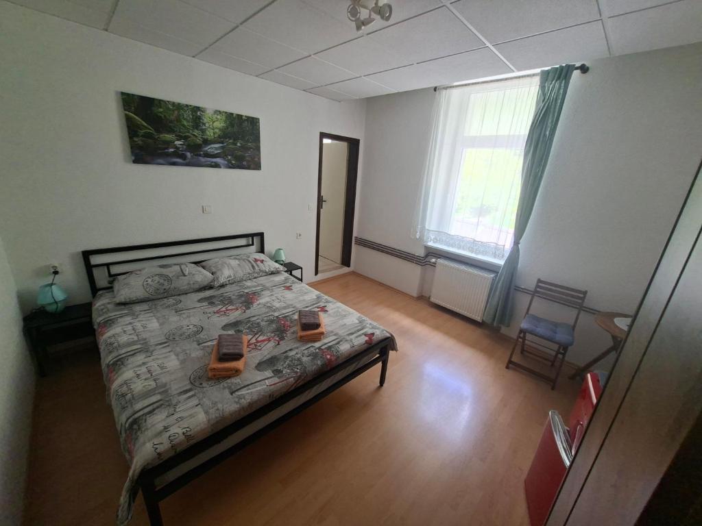 Postel nebo postele na pokoji v ubytování Gostišče Andrejc