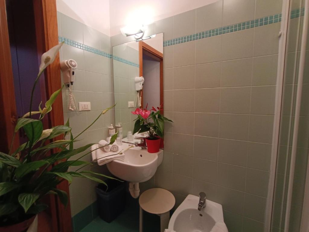 Koupelna v ubytování Hotel Il Guscio