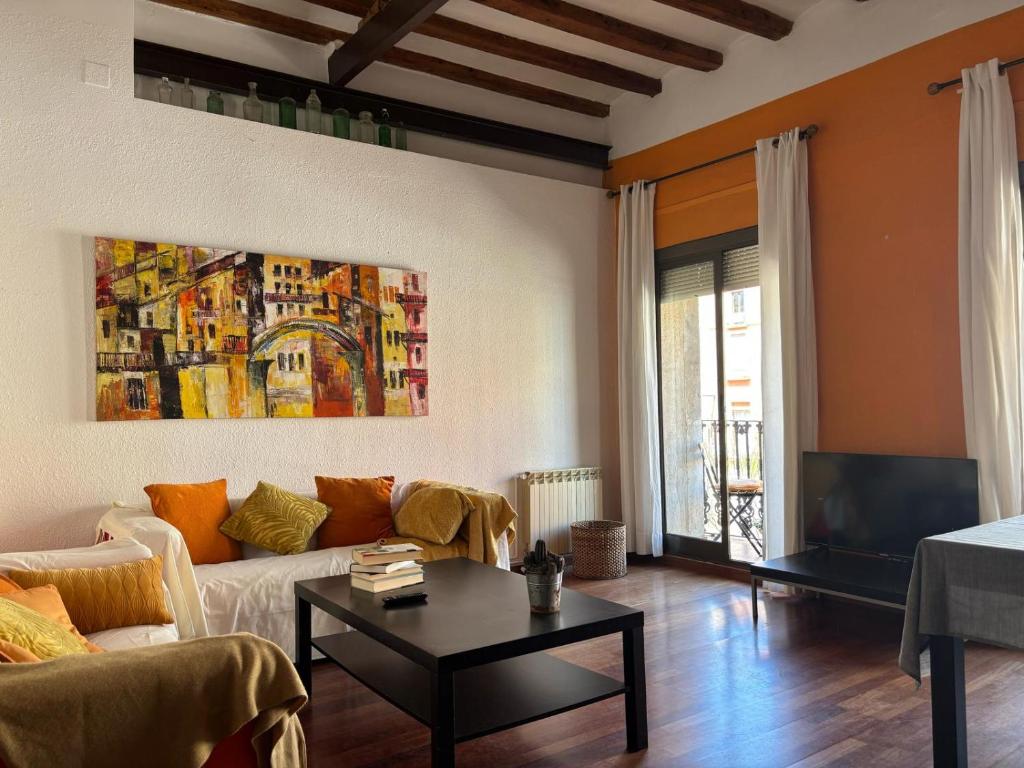 Χώρος καθιστικού στο "Domus Font" - Apartamento en Plaça de la Font