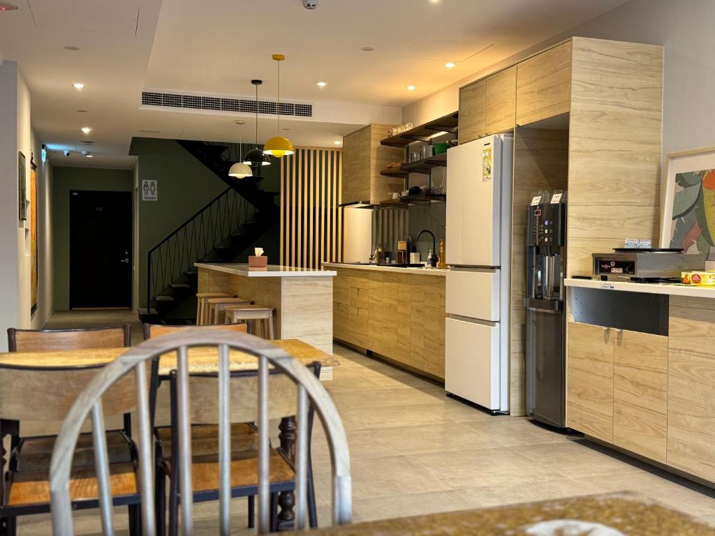 Cucina o angolo cottura di Yoshi Hotel - Tainan Sinmei Branch