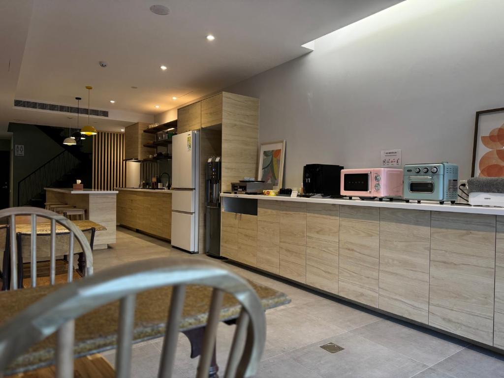 Cucina o angolo cottura di Yoshi Hotel - Tainan Sinmei Branch
