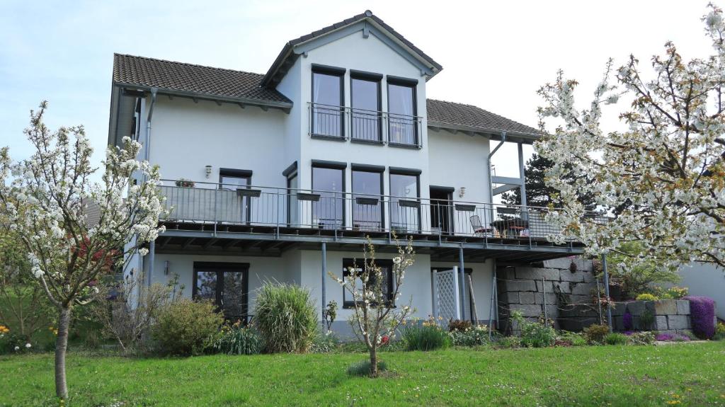 Κήπος έξω από το Ferienwohnung Rheingeschaut