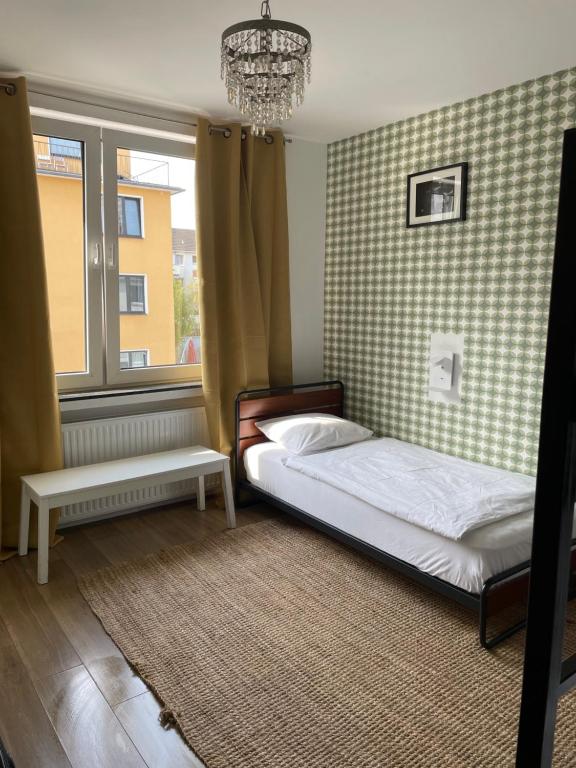 Postel nebo postele na pokoji v ubytování Weltempfänger Backpacker Hostel