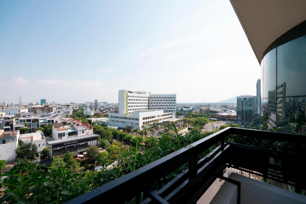 Nespecifikovaný výhled na destinaci Danang nebo výhled na město při pohledu z hotelu