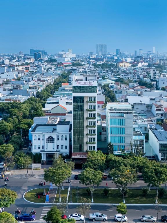 Nespecifikovaný výhled na destinaci Danang nebo výhled na město při pohledu z hotelu