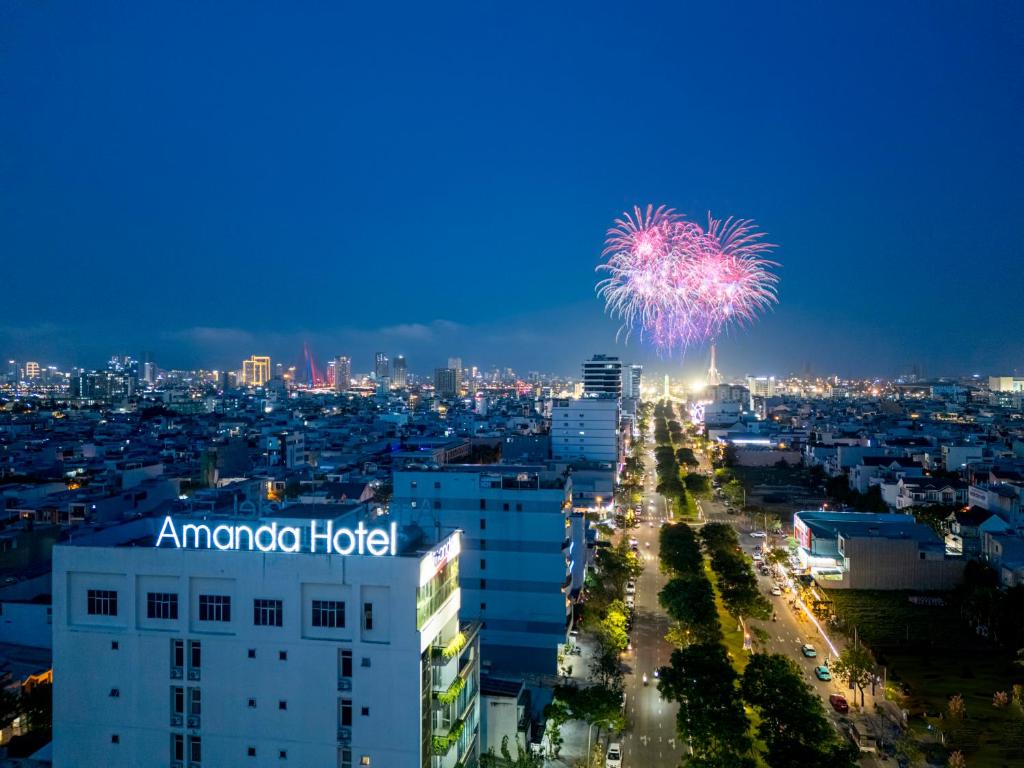 Nespecifikovaný výhled na destinaci Danang nebo výhled na město při pohledu z hotelu