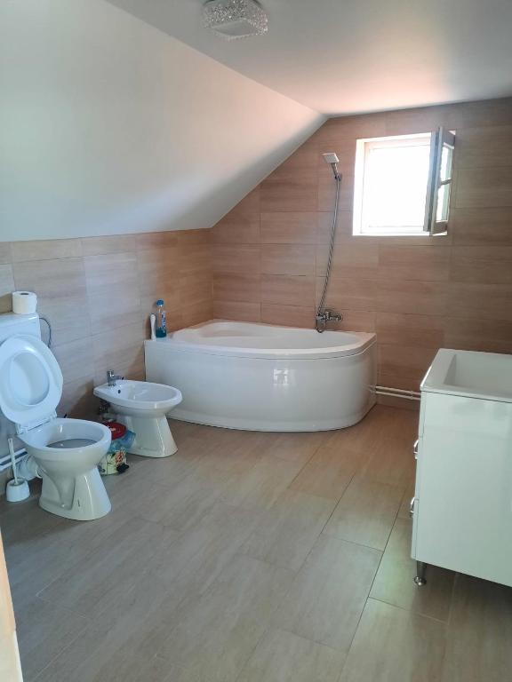 Koupelna v ubytování Casa Dani