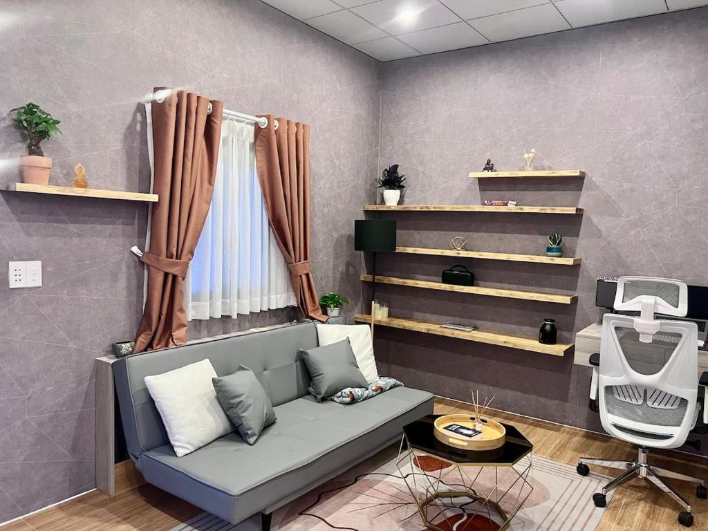 Χώρος καθιστικού στο Modern Thatch