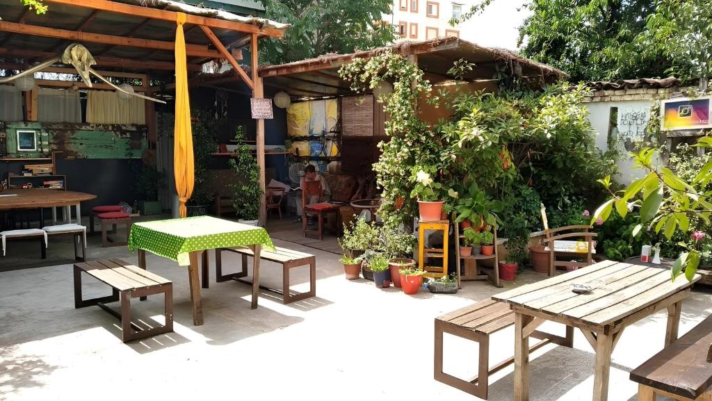 Zahrada ubytování Tirana Backpacker Hostel