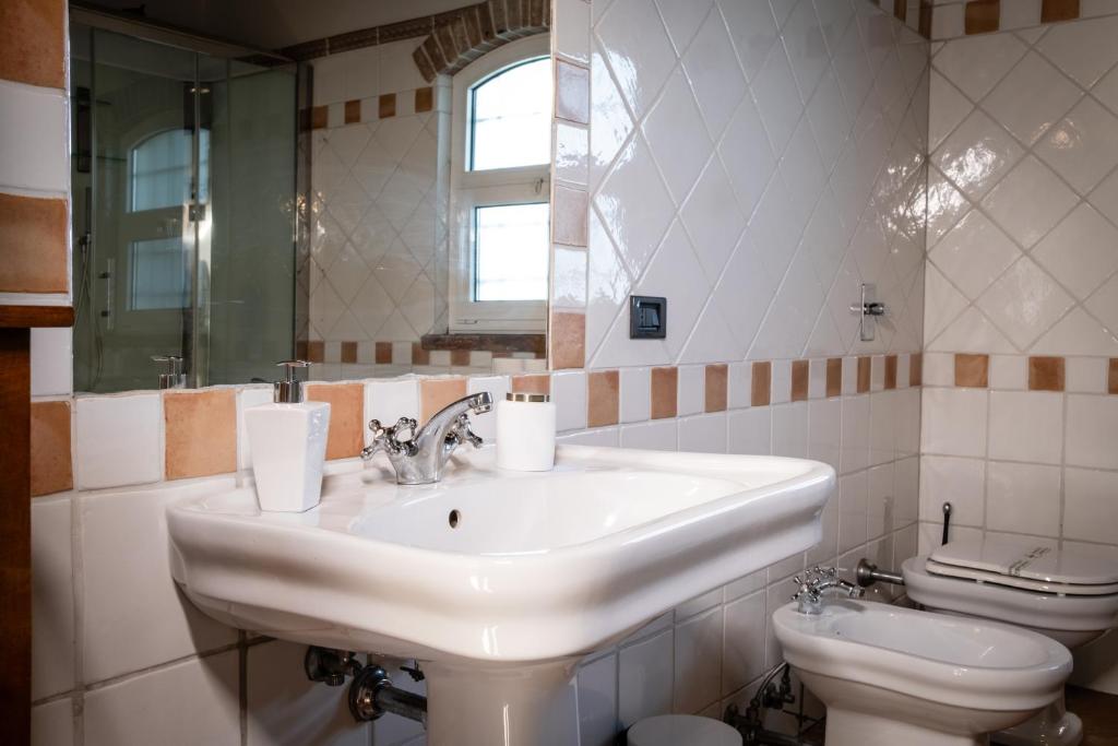 Koupelna v ubytování Agriturismo Corte Capiluppia