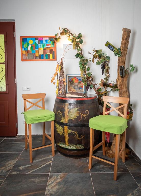 Posezení v ubytování Appartements und Vinoteka DAVID