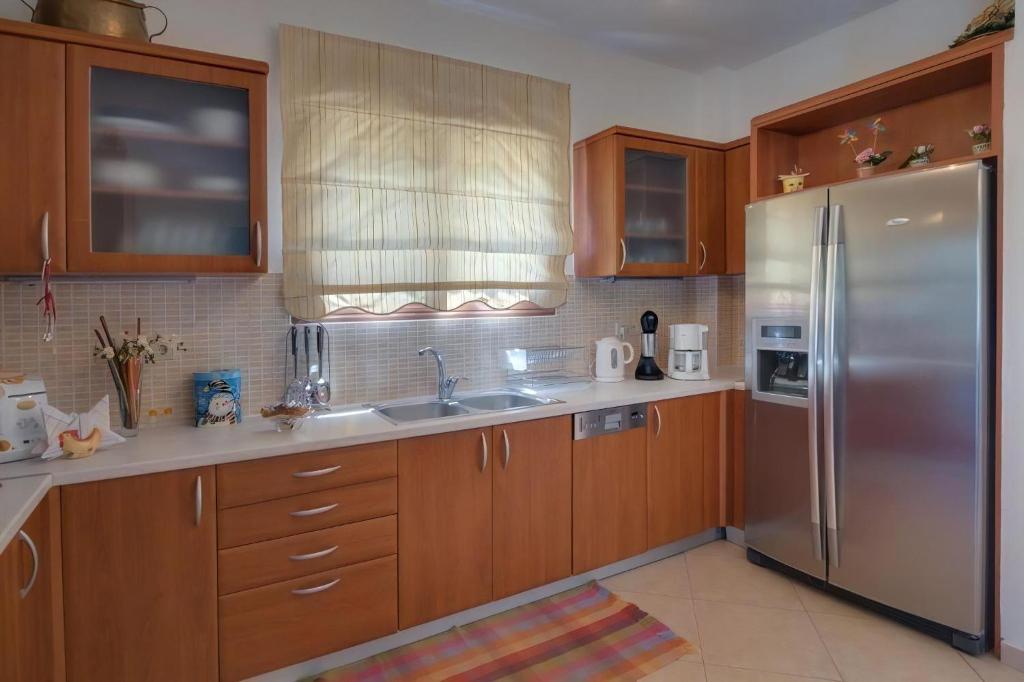 Kuchnia lub aneks kuchenny w obiekcie Superior Crete Villa 2 Bedroom Villa Stefania Private Pool Sea View Triopetra