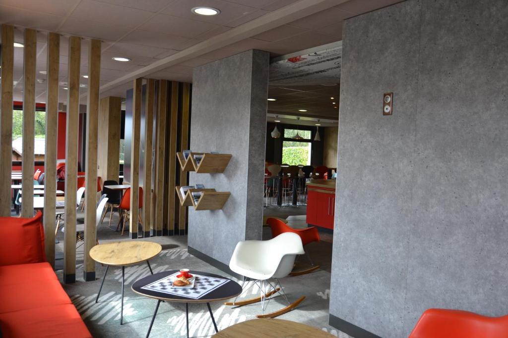 Posezení v ubytování ibis Chambery