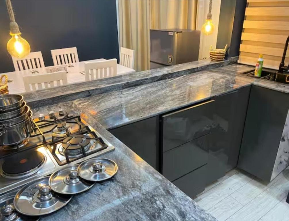 Kuchyň nebo kuchyňský kout v ubytování Beverly homes