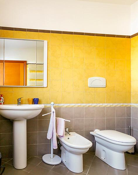 Koupelna v ubytování B&B Rubino