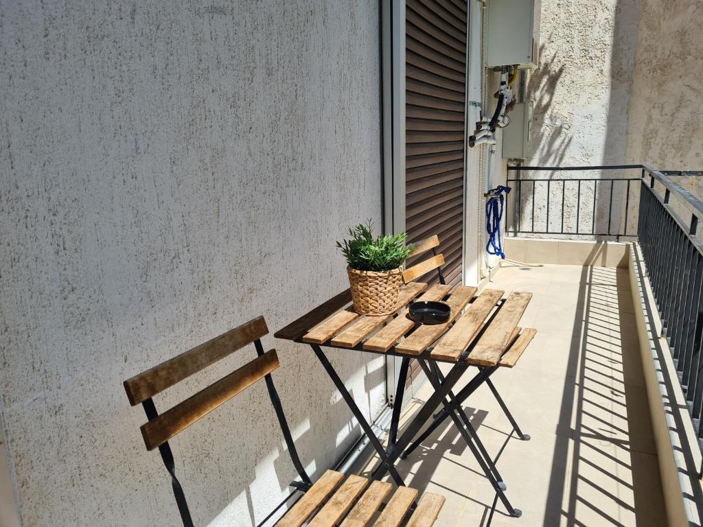 Balkón alebo terasa v ubytovaní Apartment in the heart of the city 3