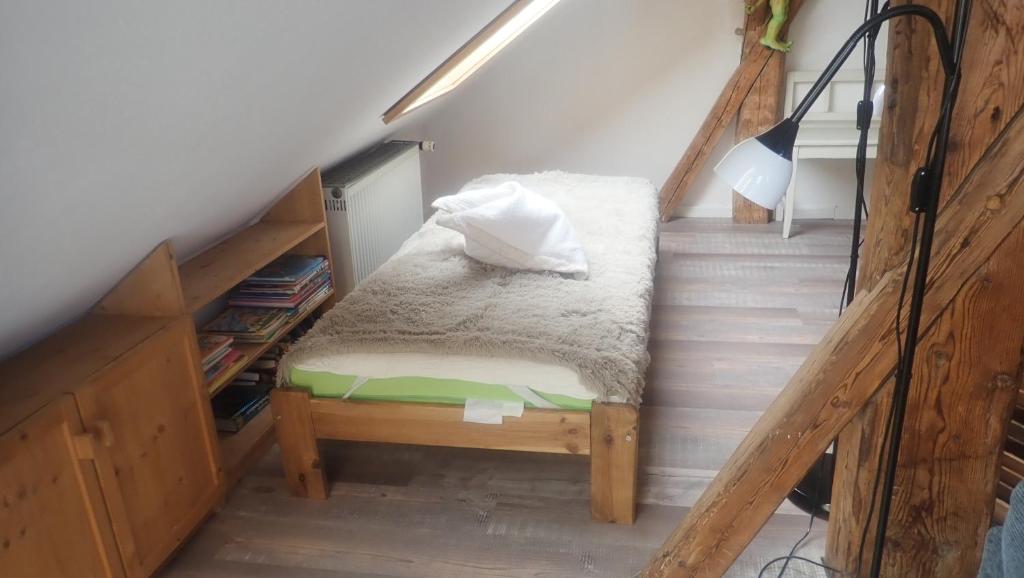Postel nebo postele na pokoji v ubytování Im Juchhe