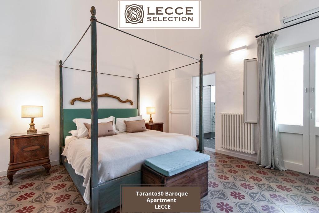 Postel nebo postele na pokoji v ubytování Casa30T Baroque Apartment - Lecce Selection