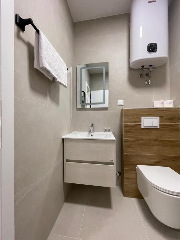 Koupelna v ubytování Apartments Njavro Neum