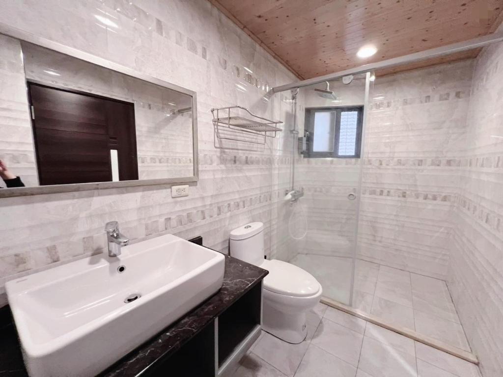 Koupelna v ubytování Cai Jyu B&B